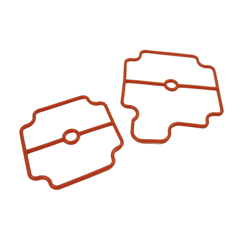 Iron Red High Temperature Silicone Frame Gasket Corner Cutouts Iron Red High Temperature Silicone Frame Gasket Corner Cutouts