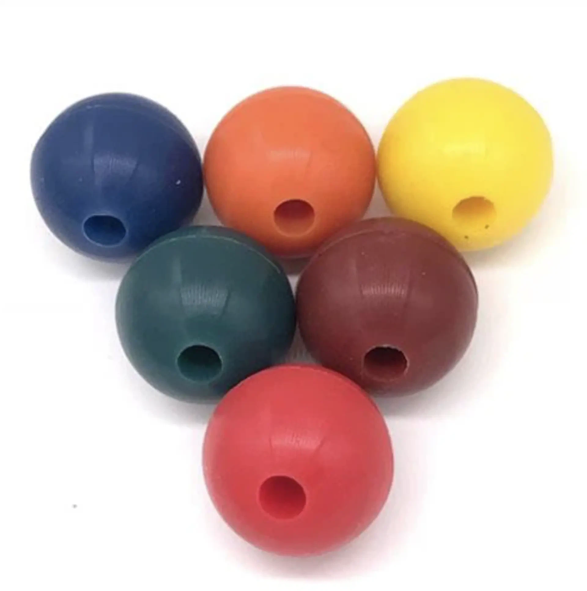 solid rubber balls with hole